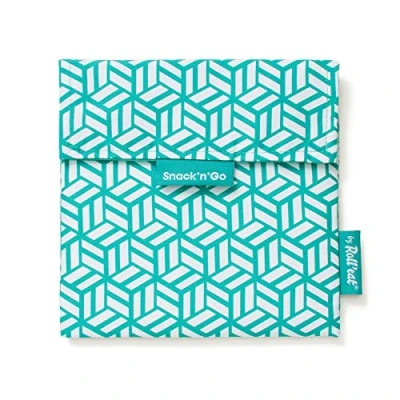 Image of Roll&#039;eat ® Reusable Snack Bag Kids Snacks Container Eco Friendly Food for Storage Green Holder Snack&#039;n&#039;Go Tiles