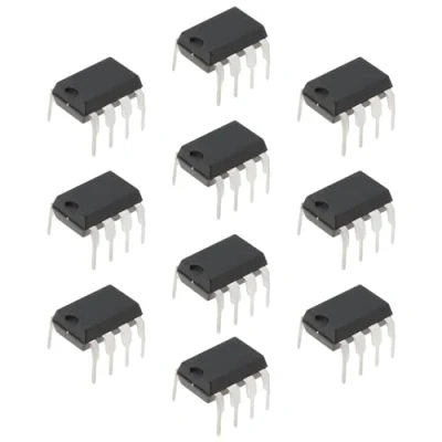Image of eMagTech 10PCS Dual Low Noise TL072CP TL072 DIP 8 Operational Amplifiers, JFET Input OP AMP IC Chips for DIY Circuit Components