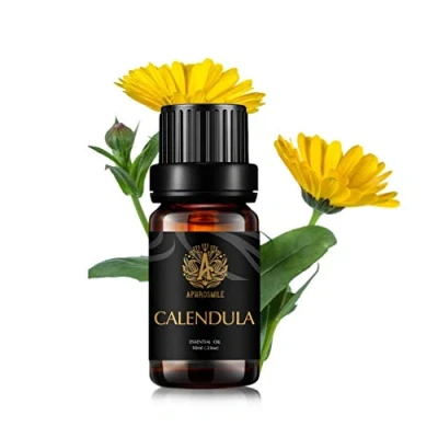 Image of Aromatherapy Calendula Essential Oil for Diffuser, Scented Oils Massage, Therapeutic Grade Home, 10ml Soap Making