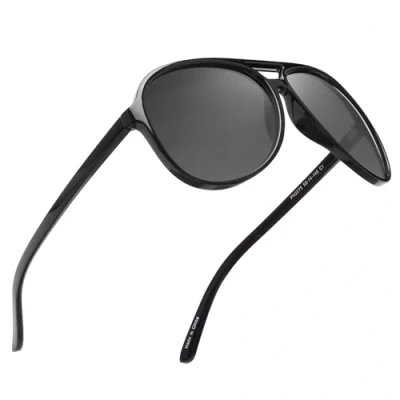 Image of Jim Halo Polarised Sunglasses Retro Oversize UV400 Protection Classic Sun Glasses Men, Suitable for Sports, Driving, Cycling