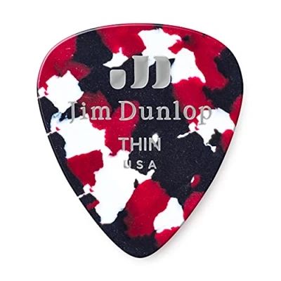 Image of Jim Dunlop 483P06TH Confetti Classic Guitar Pick Player Pack (Pack of 12)