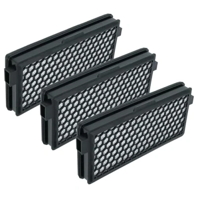 Image of vhbw 3x Filter compatible with Miele S4282, S4510, S4511, S4512, S4560, S4281, S4561, S4562, S4580, S4581, S4582 Vacuum Cleaner HEPA