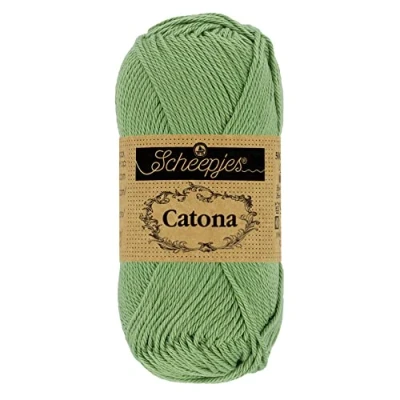 Image of Scheepjes Catona 212 Sage Green Yarn 10x10g