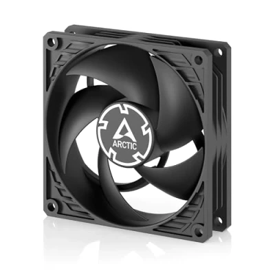 Image of ARCTIC P9 PWM PST CO PC fan, 92 mm case fan with cable splitter for continuous operation, optimized static pressure, 200 3000 rpm, quiet and efficient motor, 0dB mode Black