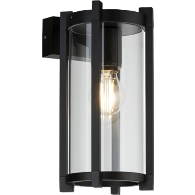 Image of KnightsBridge 230V IP54 E27 Cylinder Outdoor Wall Light