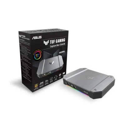 Image of ASUS TUF Gaming Capture Card FHD120 (4K60 Passthrough, Capture, USB C 32 Gen 1x1, Audio / Controller Inputs, Certified for OBS, Low Latency, PS4 Pro PS5, Xbox One Series X S)