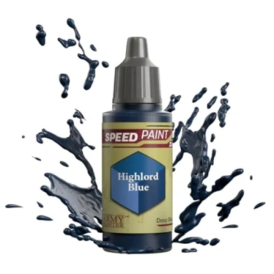 Image of The Army Painter Speedpaint Highlord Blue 2.0, Single Model Building Acrylic Paint, 18 ml, Layer Paint Solution for Fantasy Tabletop Miniatures Like Warhammer 40k Figures and DnD