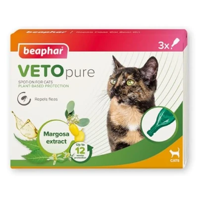 Image of Beaphar Cat Spot On 12 Week Protection 3 X 1ml