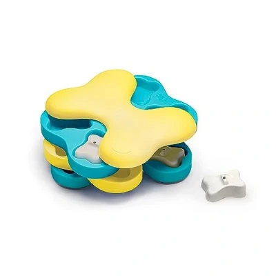 Image of Outward Hound Nina Ottosson Interactive Dog Toys Medium Level 2 Puzzle and Treat Dispenser for Boredom Relief,Mental Stimulation Enrichment Reduces Anxiety,Engages Smart Dogs