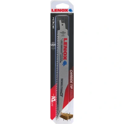 Image of Lenox 956RCT DEMOLITION CT Reciprocating Saw Blade 230mm 6 TPI LEN1832143