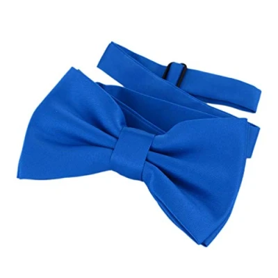 Image of DonDon Bow Tie Blue pre tied adjustable(Size: One size)