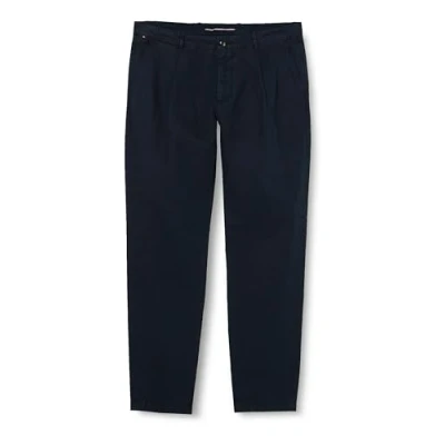 Image of Tommy Hilfiger Men Chino Chelsea 1Plt Chinolino GMD Woven Pants, Blue, 32/32