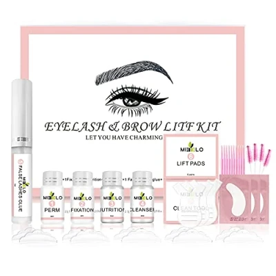Image of 2 In1 Eyelash and Brow Lamination Kit,Professional Eyebrow Lift Kit,DIY Perm Kit For Lashes Brows, Curling Perming Wave Suitable Home Salon Use