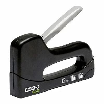 Image of Rapid Staple Gun for Diy Applications, Recycled Plastic Body, Ecotacker, 24821700, Black