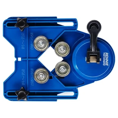 Image of Adjustable Positioner For Diamond Hole Saw Drill Bits. Holesaw Guide Porcelain Tiles Ceramic Slate Stone Granite Marble Glass