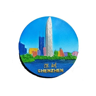 Image of China 3D Refrigerator Magnet,Shenzhen Tourist Attraction Souvenirs,Creative Home Decoration