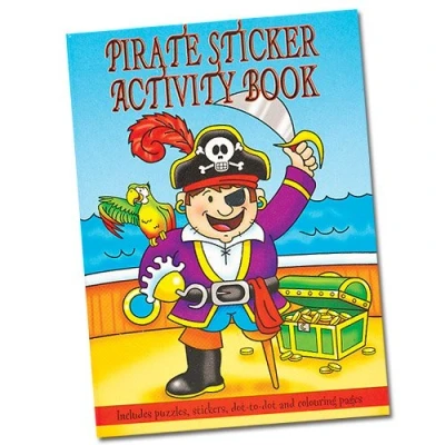 Image of Baker Ross Pirate Sticker Activity Books (Pack of 6)