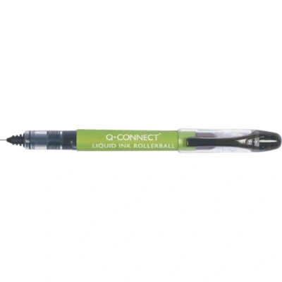 Image of Q Connect Rollerball Liquid Ink 0.5 Black (Pack 10)