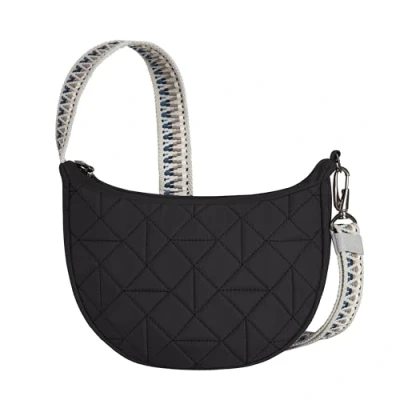 Image of Travelon Unisex&#039;s Anti Theft Boho Crescent Crossbody, Black, One Size