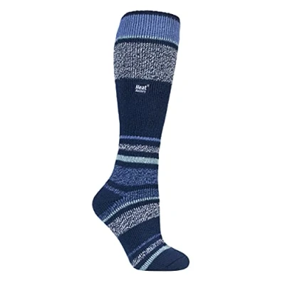 Image of Women&#039;s 1 Pair SOCKSHOP Heat Holders 2.3 TOG Thermal Ski Socks Indigo 4 8 Ladies