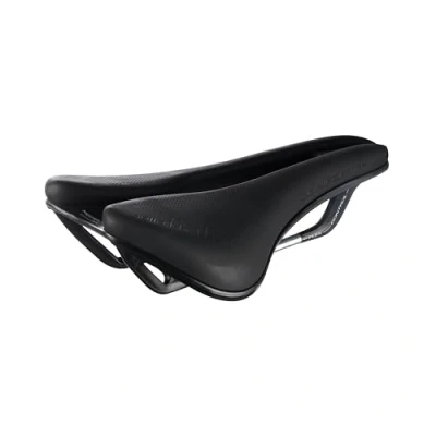 Image of Selle Italia Model X Comfort Plus 100% Sustainable Green Bike Saddle, Road Saddle and E Comfortable with Additional Padding Superflow Hole, Black
