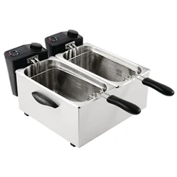 Image of Caterlite Light Duty Twin Tank Basket Electric Fryer 2x2kW