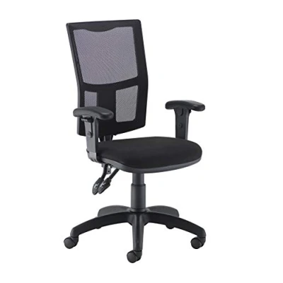 Image of Office Hippo Mesh Back Desk Chair, Ergonomic Home &amp; Chair With Height Adjustable Seat Arms, Lumbar Support For Extra Comfort, Computer Daily Use Black