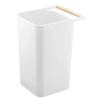 Image of Yamazaki Trash can, Wood, White, One Size
