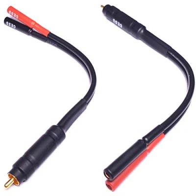 Image of CESS 104 RCA Male Plug to Banana Female Jack Adapter Cable, 2 Pack