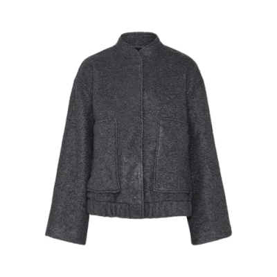 Image of PIECES Women&#039;s Pcjenny Ls Loose Bomber Mm Jacket, Magnet, S