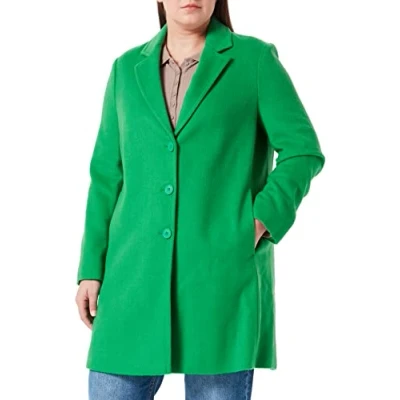Image of United Colors of Benetton Women&#039;s Coat 2YDTDN012, Green 91B, 46