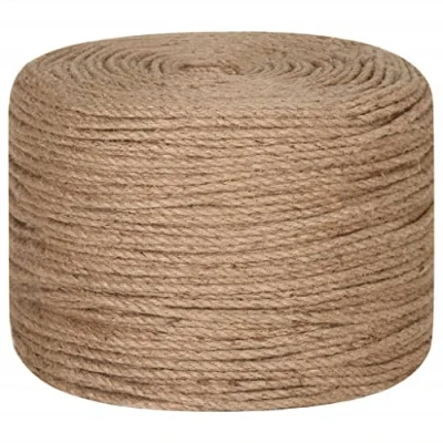 Image of &#039;vidaXL Multipurpose Jute Rope 50m Long, 6mm Thick for Crafting, Decorations, Packing and Gardening