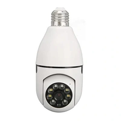 Image of fansheng Light Bulb Security Camera, Wireless 360 Degree Panoramic Intelligent 1080P HD Night Home Surveillance Camera for E27 Lampholder, Motion Detection, Two Way Voice Intercom