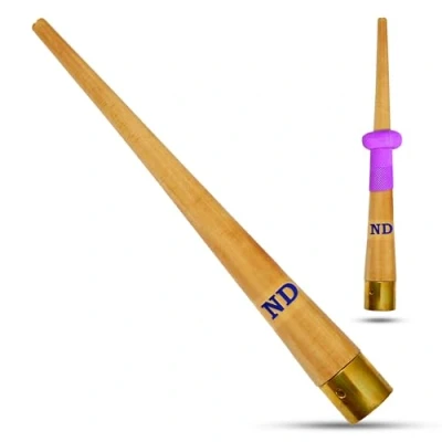 Image of ND Sports Bat Handle Cone Wooden Grip Replacement Applicator Repair Cone, multi colour, One Size