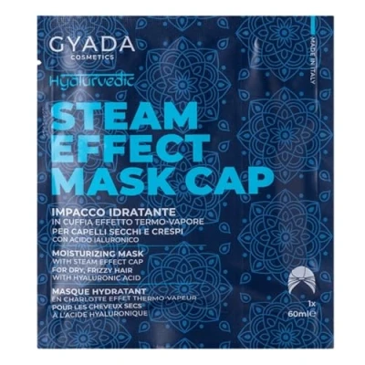 Image of GYADA COSMETICS, Hyalurvedic Impac Ayurvedic Revitalising Fabric Professional Treatment with Thermal Effect Helmet for Dry Hair and Defibrates, Amla, Althe, Henna Neutral, 60ml