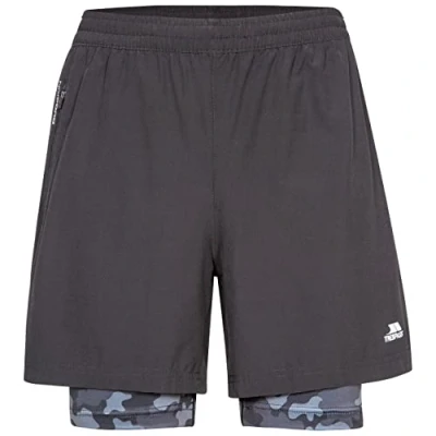 Image of Trespass Men&#039;s Patterson Quick Dry Shorts Black, X Small