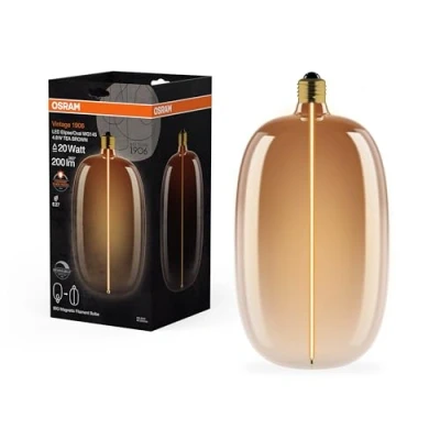 Image of OSRAM LED Big Elipse Oval E27 4,8W 818 Filament brown dimmable
