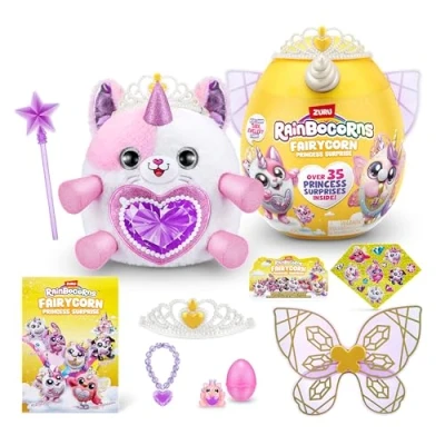 Image of Rainbocorns Fairycorn Princess Series 6 Tee Are the Kitty Collectible Plush Magical Fairy Surprises, Cuddle Stuffed Animal, Stickers (Kitty)