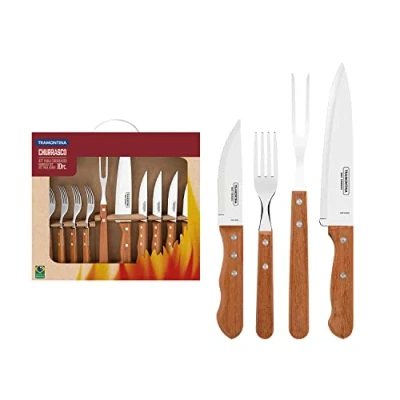 Image of Tramontina 22399/037 Steak and Carving Set, Wood