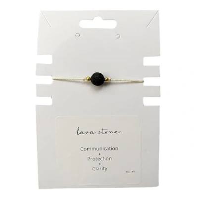 Image of VIE Single Bead Wristlet (Lava Stone)