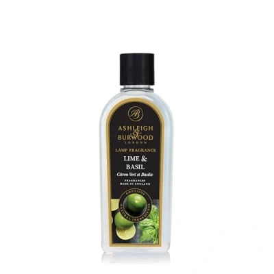 Image of ASHLEIGH &amp; BURWOOD Lime Basil Lamp Fragrance 500 ml Made in the UK Fruity Scent