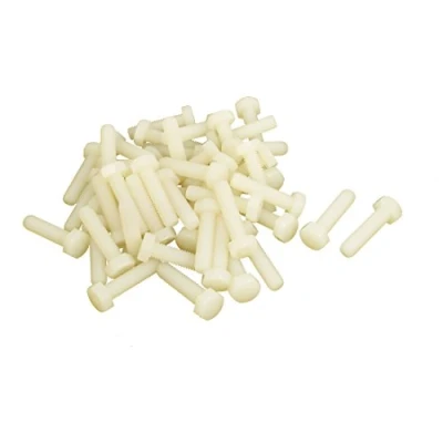 Image of Sourcingmap M6 x 25mm Male Thread Nylon Metric Hexagon Head Cap Screw Bolt 50 Pcs