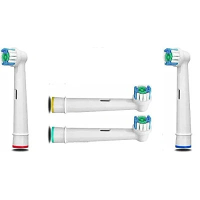 Image of Replacement Toothbrush Heads Compatible Refills for Most Braun Oral B Electric Toothbrushes, Classic Precision Clean Brush (Pack of 4)