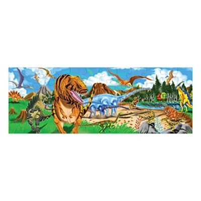 Image of Melissa &amp; Doug Land of Dinosaurs Floor Puzzle (48 pcs, 4 feet long)