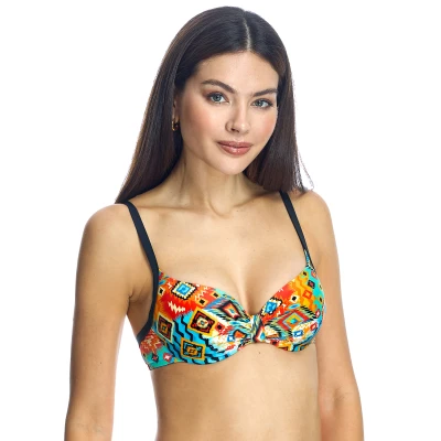 Image of ORY Womenss underwired bikini bra W240924 Multicolour Size 38C