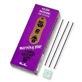 Image of Morning Star Musk Incense 200 Sticks Per Pack by MorningStar
