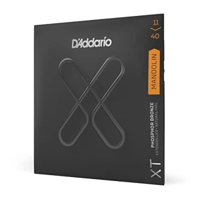 Image of D&#039;Addario Mandolin Strings Coated XT Phosphor Bronze For 8 String Extended Life, Natural Feel XTM1140 Medium, 11 40