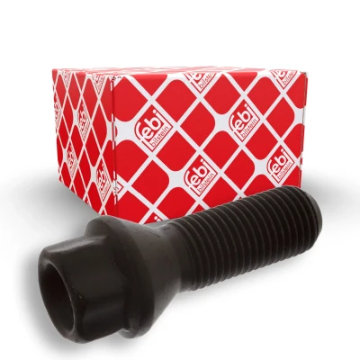 Image of 36136754067, 36136758730 Wheel Bolt FEBI BILSTEIN 46647 M14 x 1,5 Conical Seat F 28mm 10.9 for light alloy rims 17 Phosphatized Steel Male Hex BMW: X3