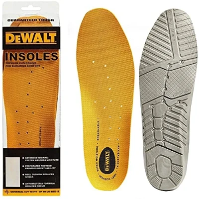 Image of DEWALT 1 Pair of PU Comfort Insoles