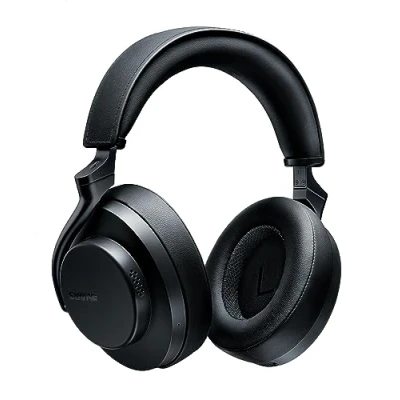 Image of Shure AONIC 50 Gen 2 Wireless Noise Cancelling Headphones, Premium Studio Quality Sound, Bluetooth 5, Customizable EQ, Comfort Fit Over Ear, 45 Hours Battery Life, Fingertip Controls Black